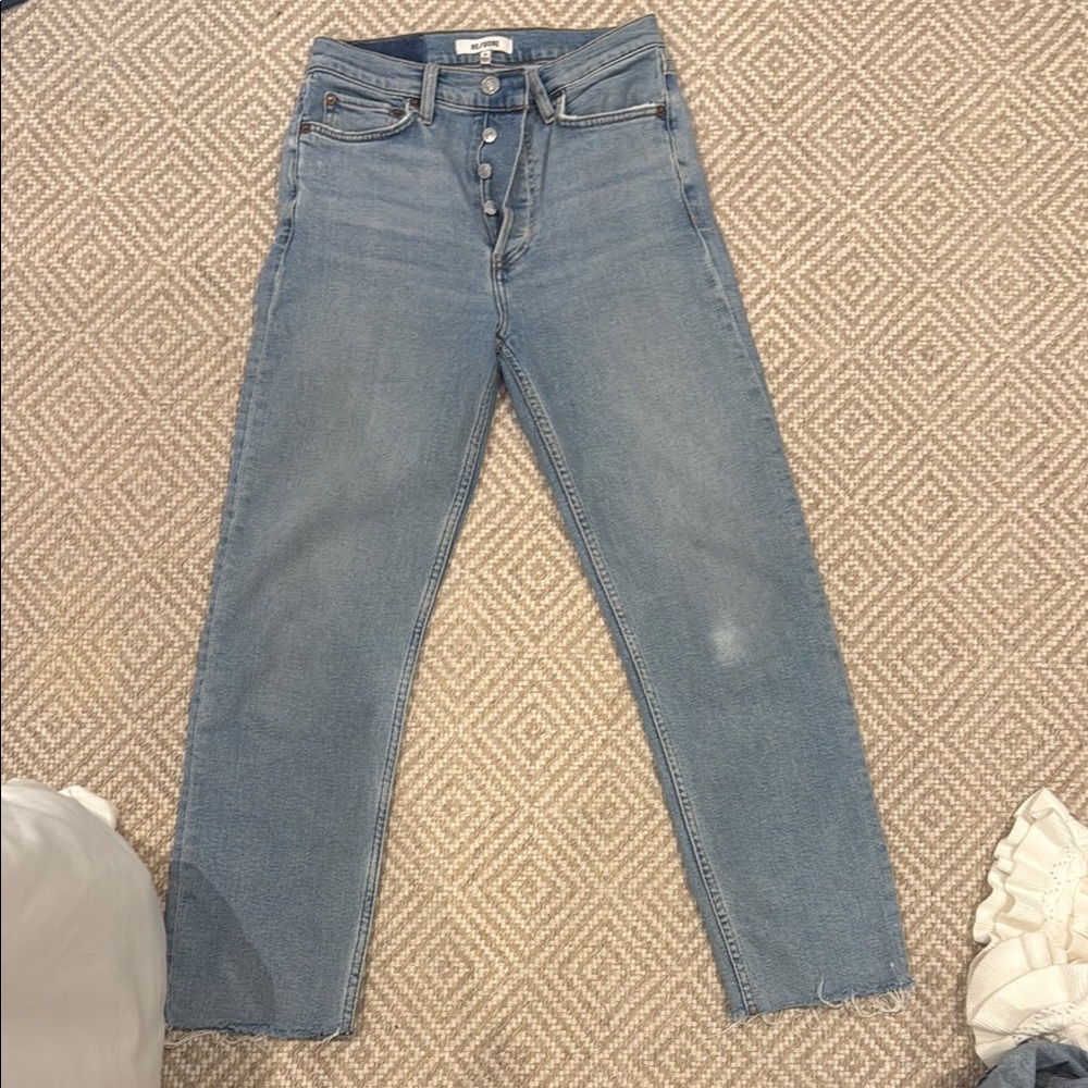 Redone 70s Stove Pipe Jeans